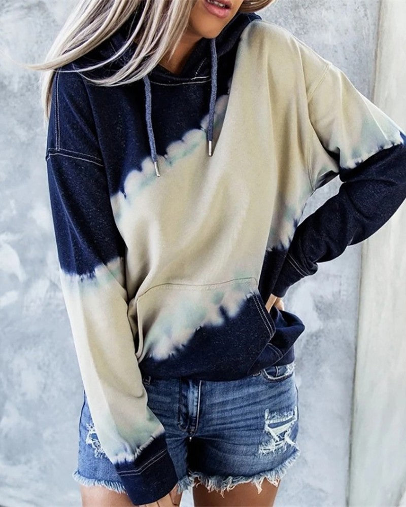 Casual women’s hoodie with a unique Ombre design Lune London
