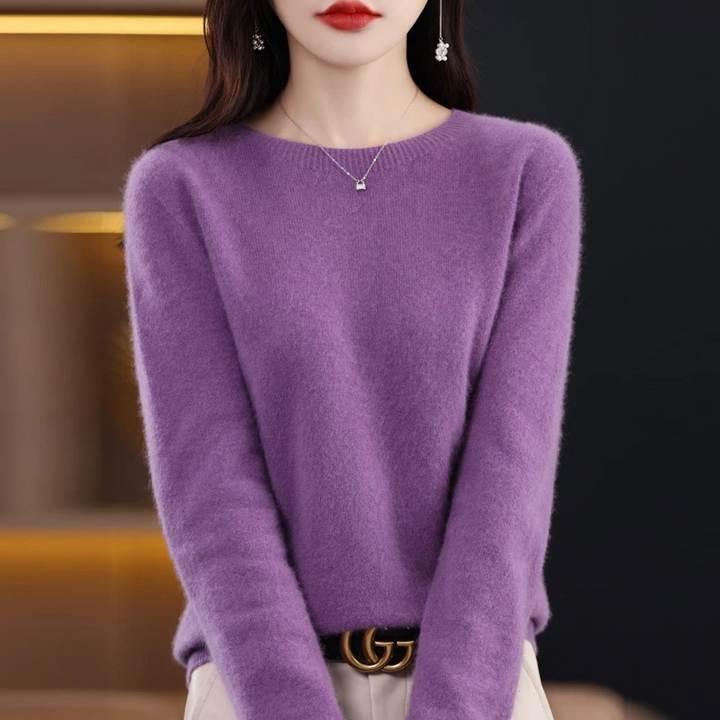 Lune London | Women's Sweater - Cashmere Round Neck Soft Luxury Warm Sweater