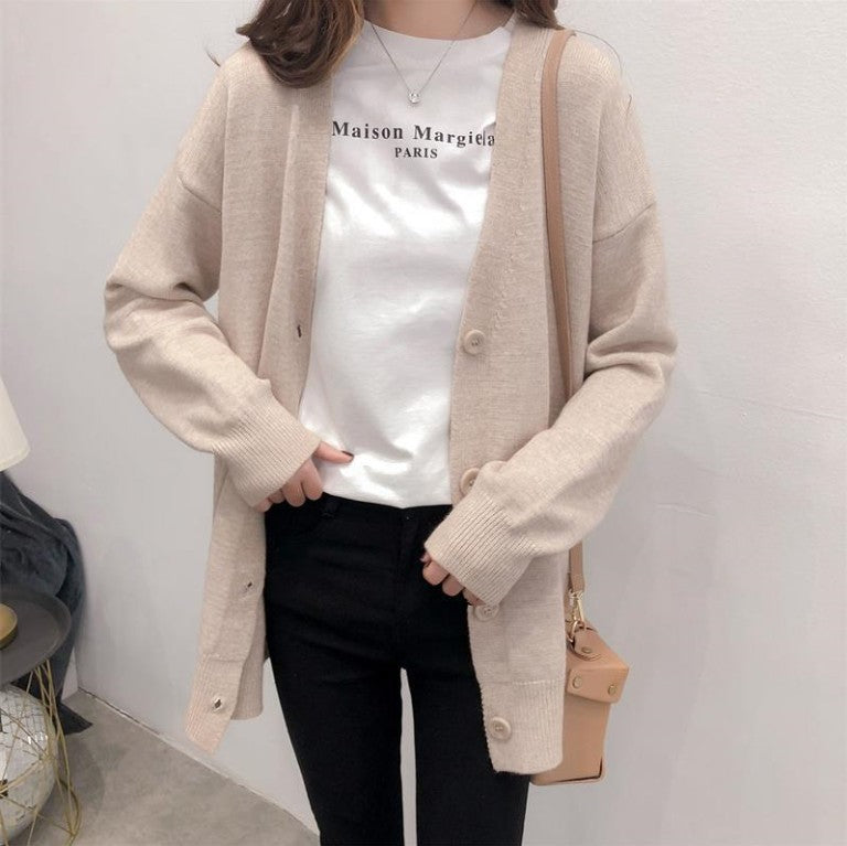 Women’s knit jacket with button design Lune London