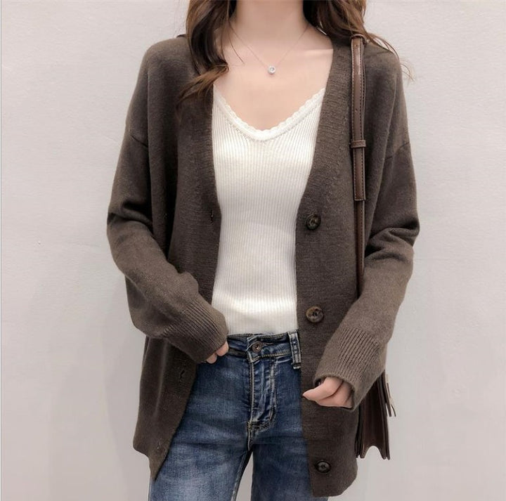 Women’s knit jacket with button design Lune London