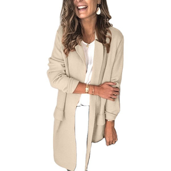 Ladies fashionable and stylish fleece coat with practical pockets Lune London