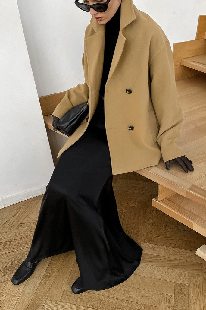 Lune London | Brown Double-Breasted Wool Jacket