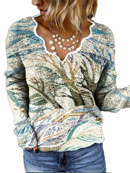 Viscose sweater for women with creative geometric design Lune London