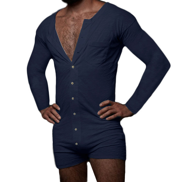Men's jumpsuit with modern button design and practical chest pocket Lune London