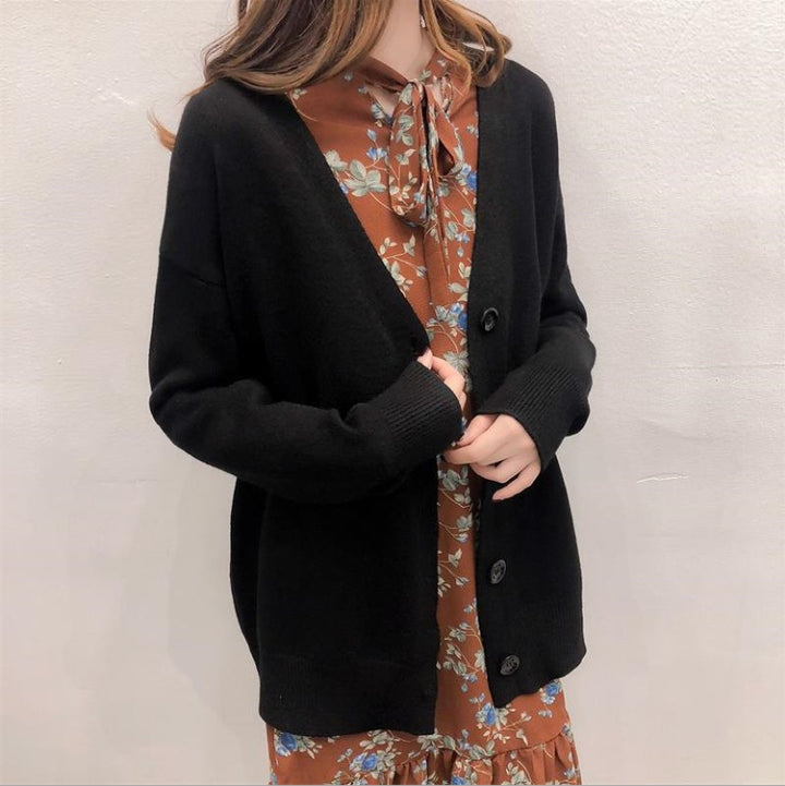 Women’s knit jacket with button design Lune London