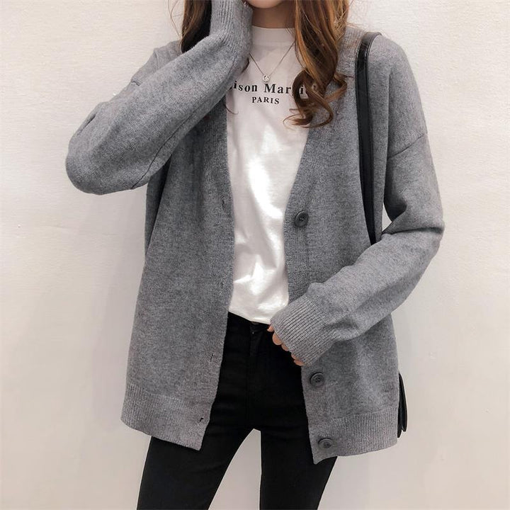 Women’s knit jacket with button design Lune London
