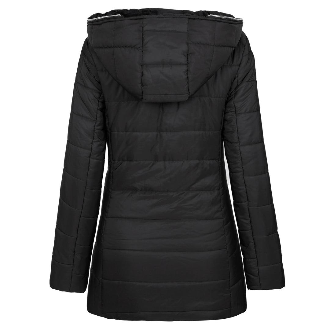 Ladies functional sporty jacket with hood and insulating lining Lune London