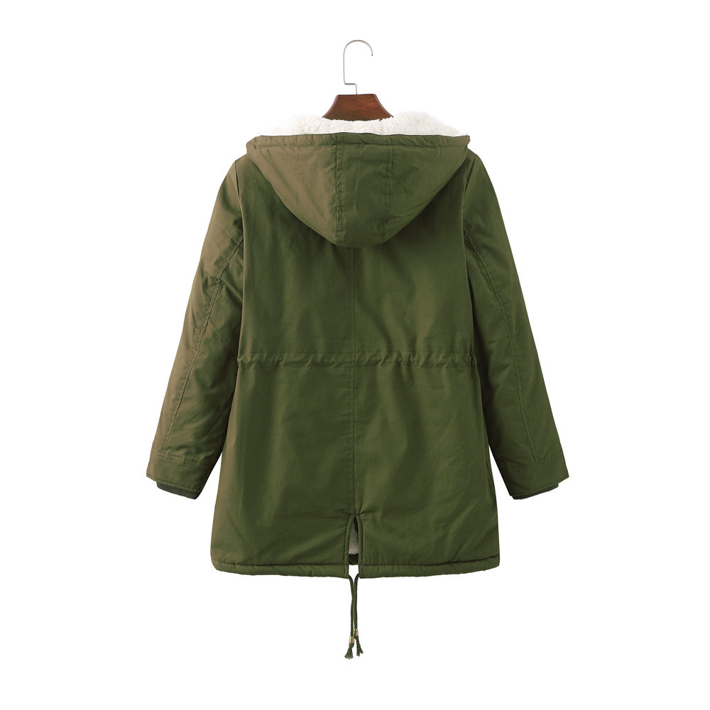 Ladies warm padded parka coat Lune London