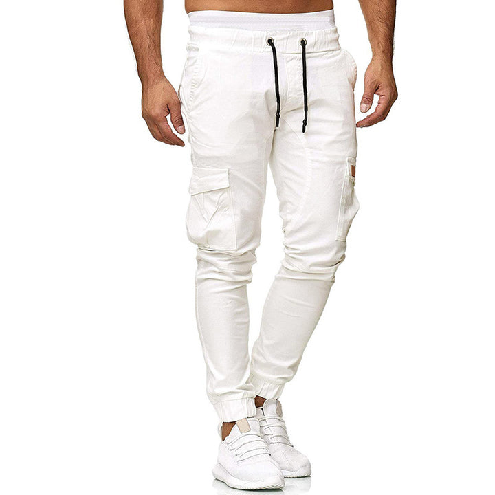 Men's cargo joggers with functional side pockets and an elastic waistband Lune London