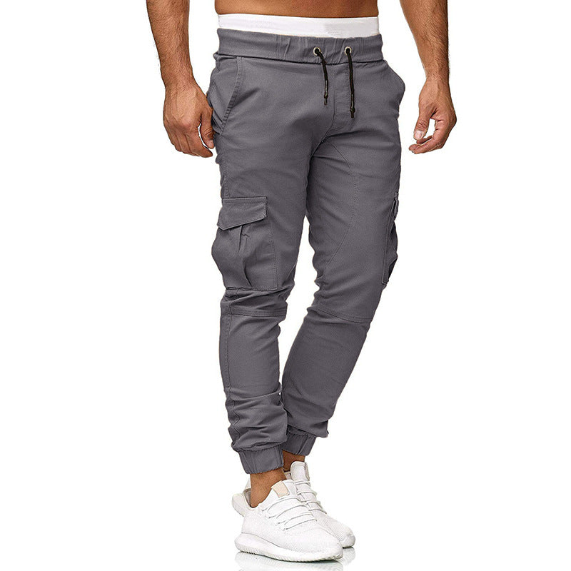 Men's cargo joggers with functional side pockets and an elastic waistband Lune London
