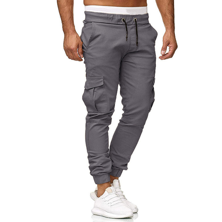 Men's cargo joggers with functional side pockets and an elastic waistband Lune London