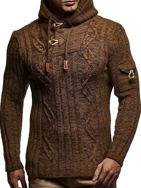 Men's knit hoodie with a high-quality structure Lune London