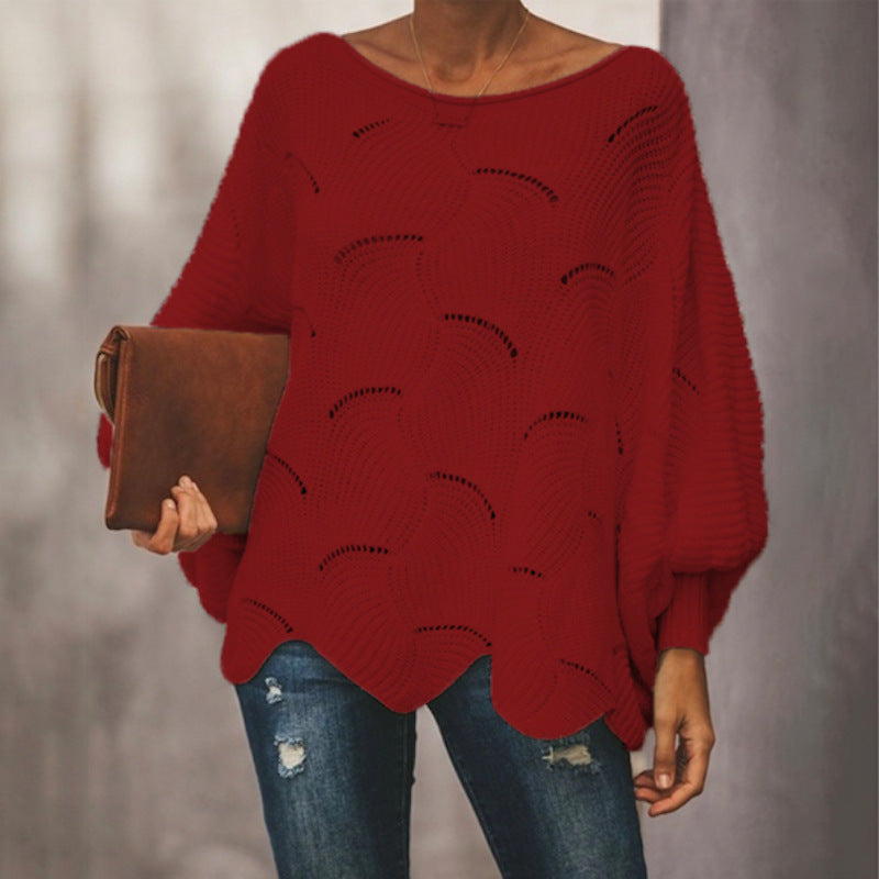 Knitted sweater for women with an airy structure and a loose fit Lune London