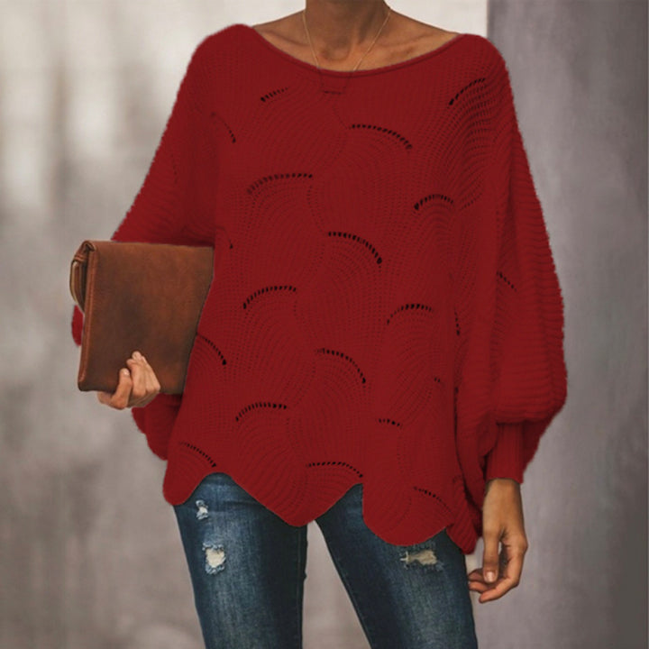 Knitted sweater for women with an airy structure and a loose fit Lune London