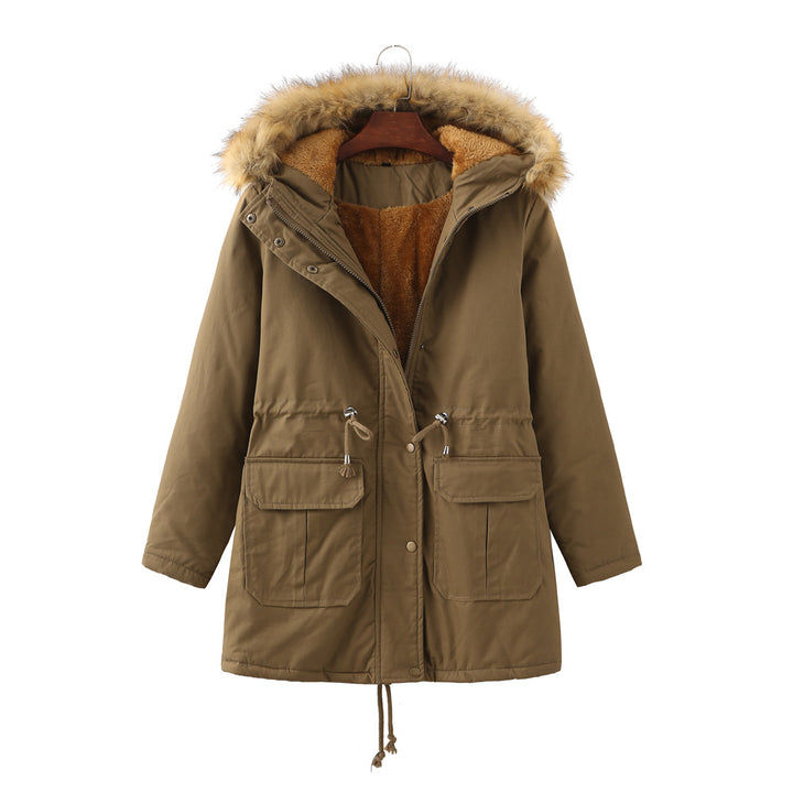 Ladies warm padded parka coat Lune London