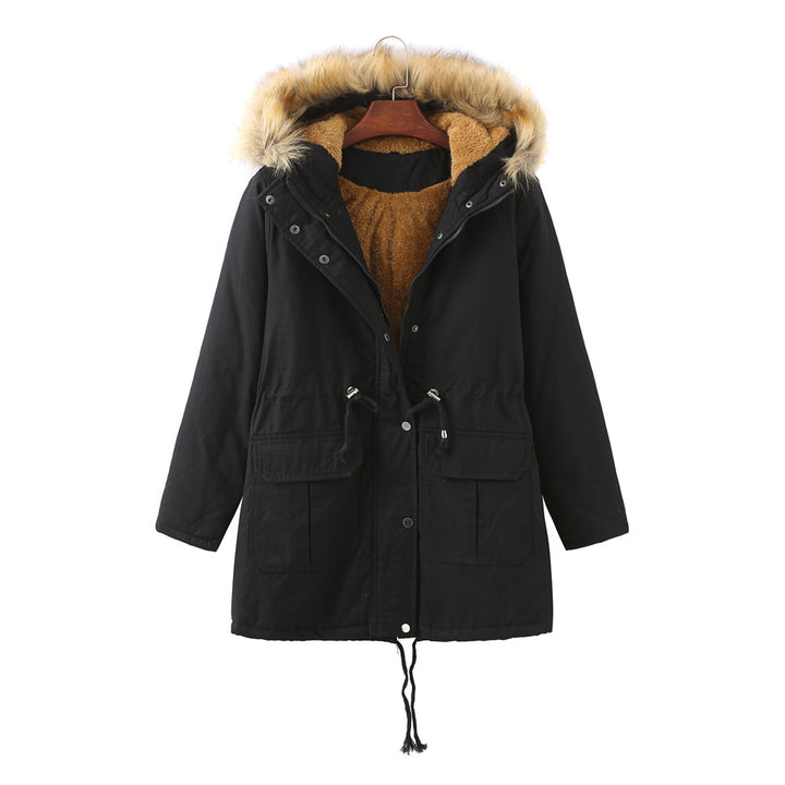 Ladies warm padded parka coat Lune London