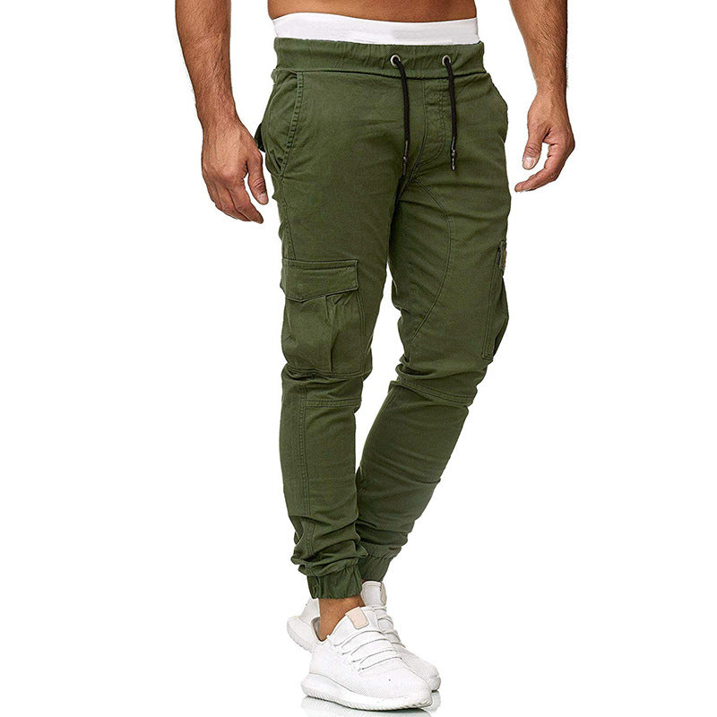 Men's cargo joggers with functional side pockets and an elastic waistband Lune London