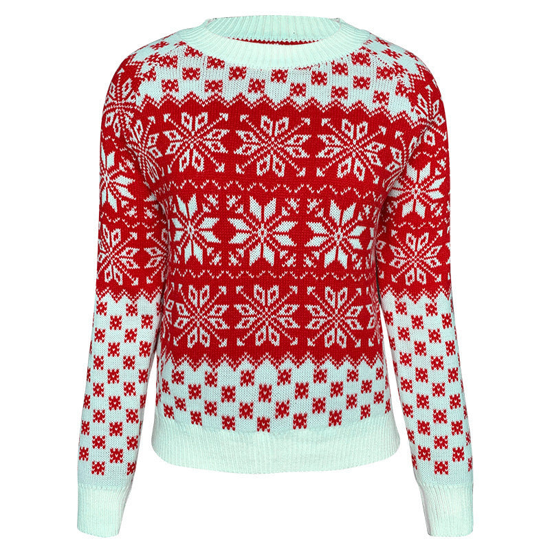 Elegant sweater for women with attractive snowflake pattern Lune London