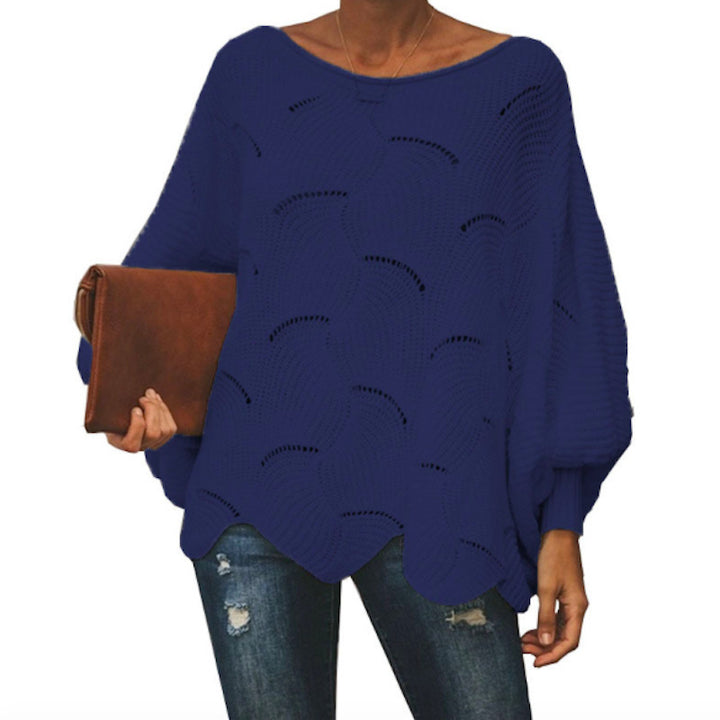 Knitted sweater for women with an airy structure and a loose fit Lune London