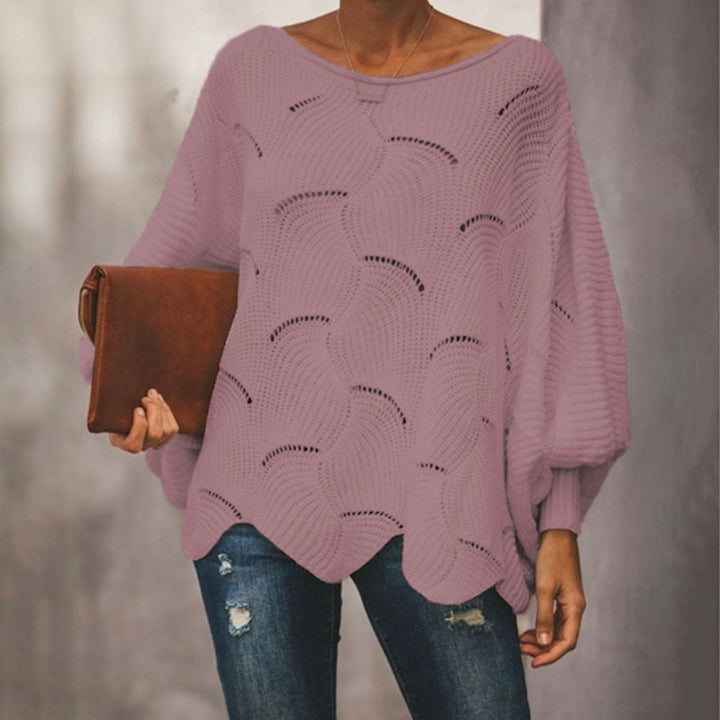 Knitted sweater for women with an airy structure and a loose fit Lune London