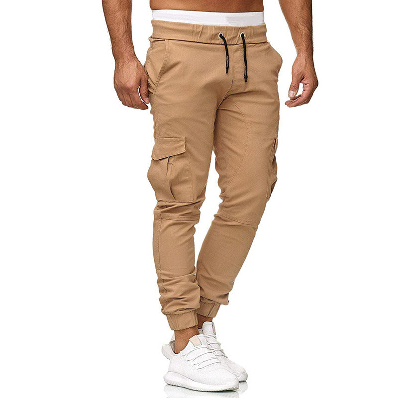Men's cargo joggers with functional side pockets and an elastic waistband Lune London