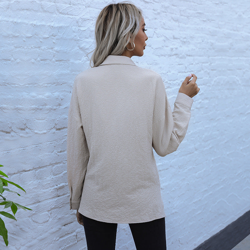 Casual blouse for women with front button design and bow closure Lune London