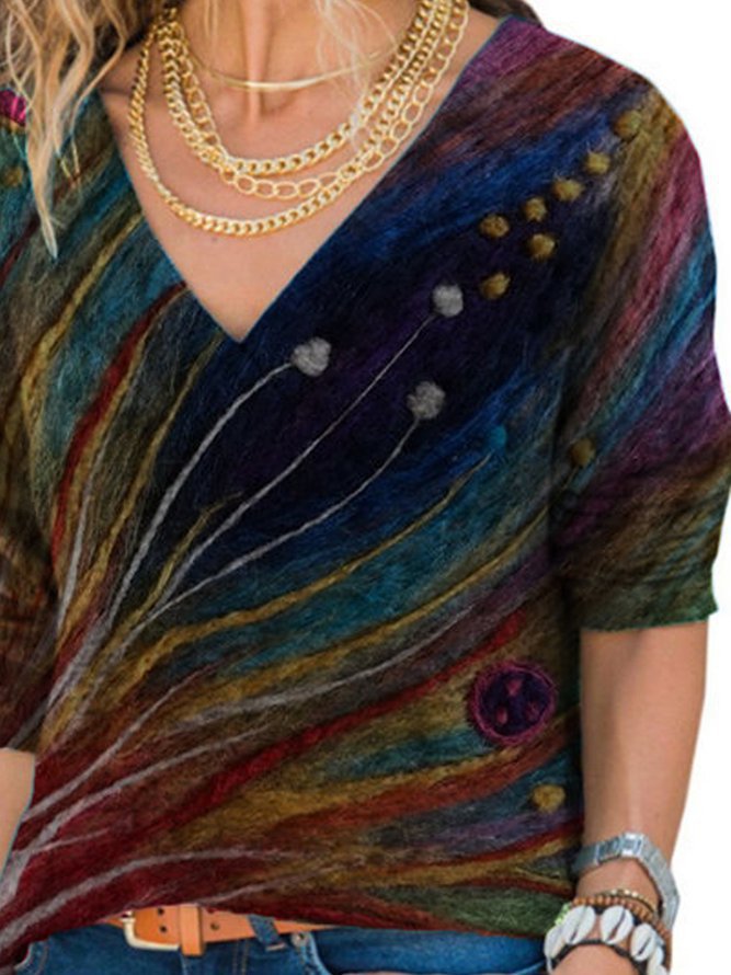 Viscose blouse for women with creative pattern Lune London