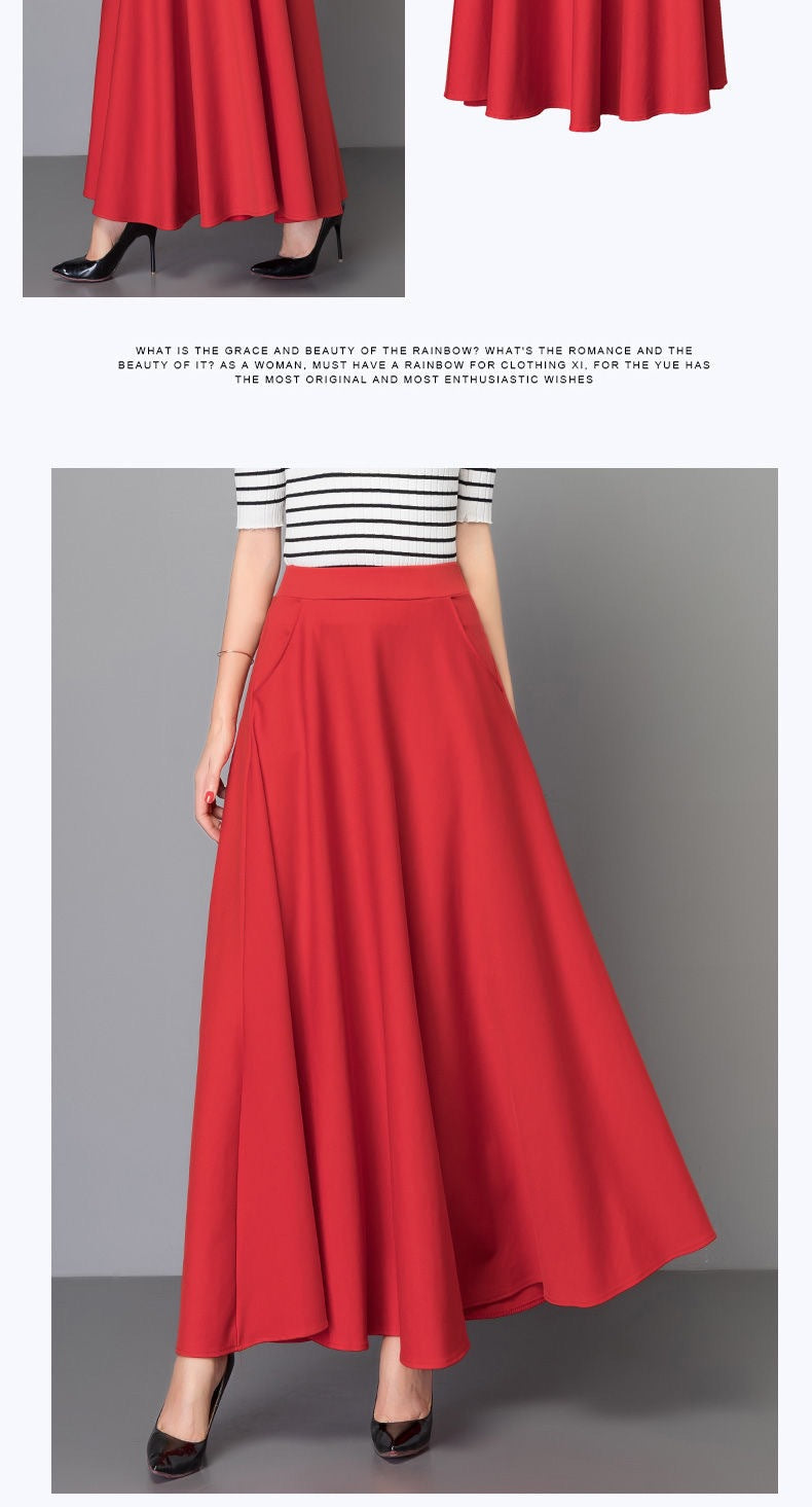 Jupe maxi femme avec une silhouette élégante en A et une coupe volumineuse Chic & Stil