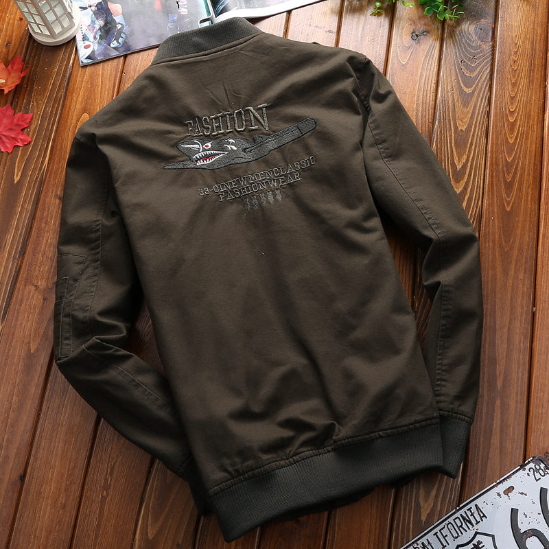 Trendy men's bomber jacket with unique embroideries Lune London