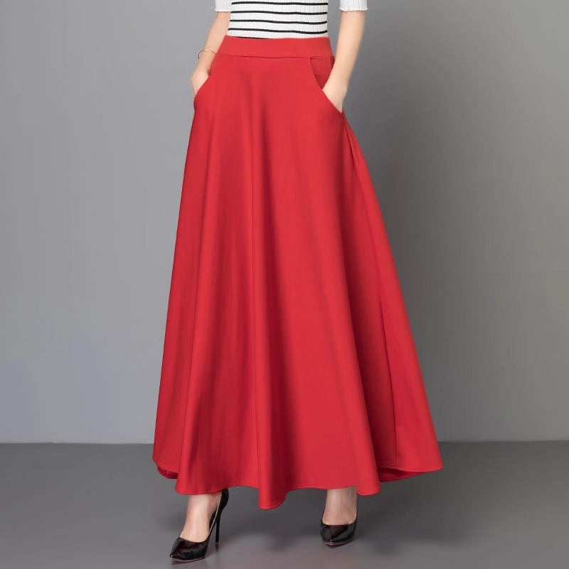 Jupe maxi femme avec une silhouette élégante en A et une coupe volumineuse Chic & Stil