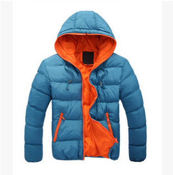 Lightweight quilted jacket for men with hood and side zip pockets Lune London