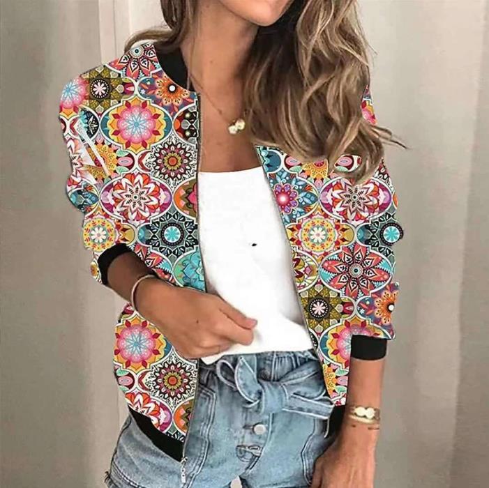Lune London | Short zippered jacket with casual printed design