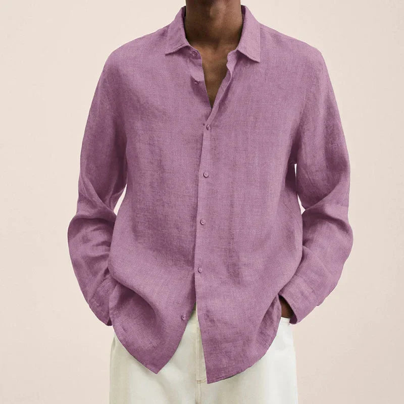 Lune London | Long Sleeve Linen Shirt for Men