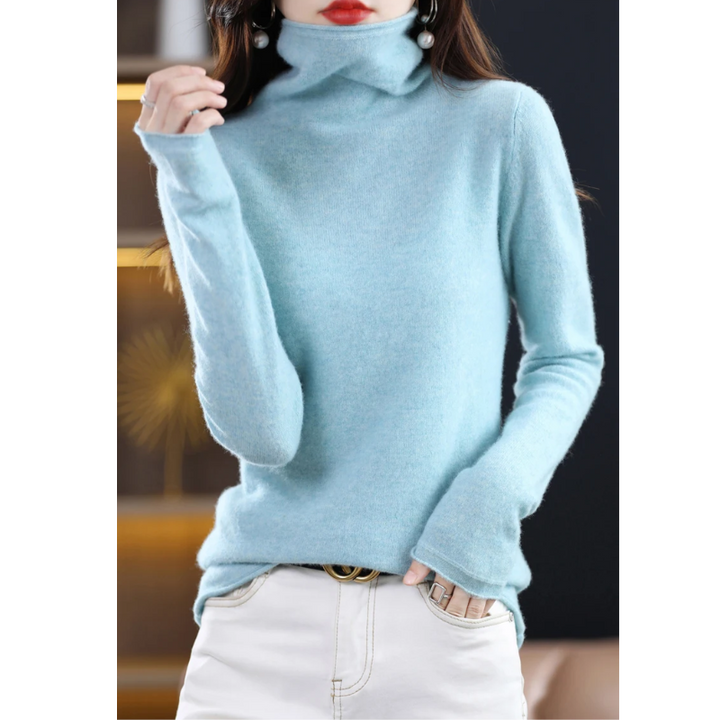 Lune London | Luxe Cashmere Pullover Women Soft Roll Neck Sweater Warm & Stylish