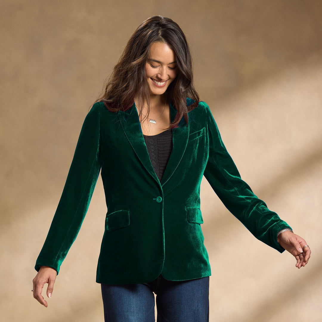 Lune London | Embroidered Velvet Autumn Jacket