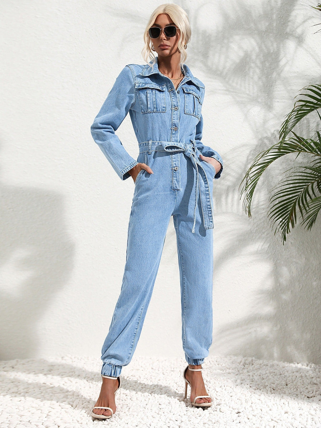 Lune London | Trendy jeans set with flap pockets