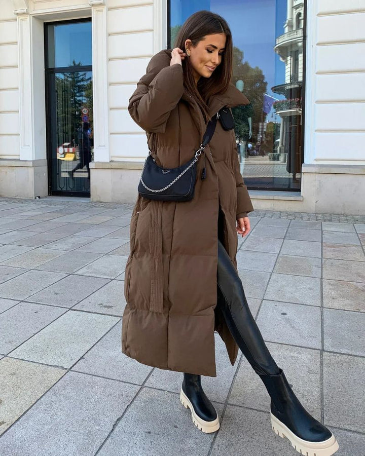 Lune London | Long Puffer Jacket with Belt
