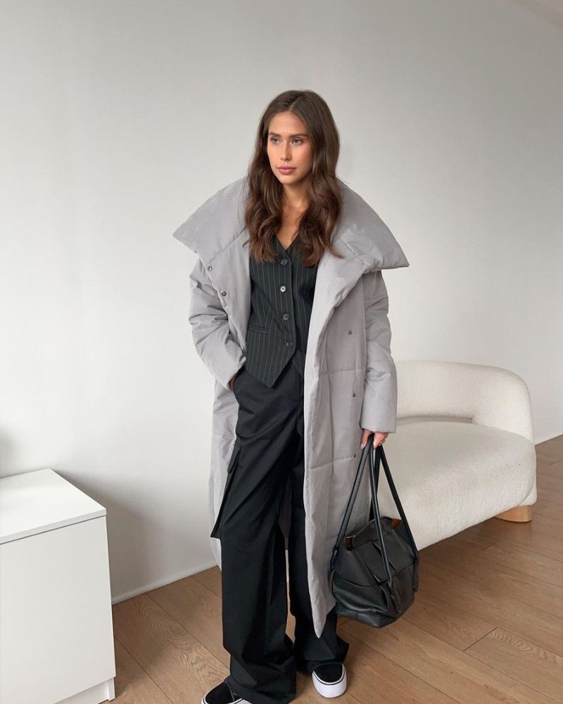Lune London | Long Puffer Jacket with Belt