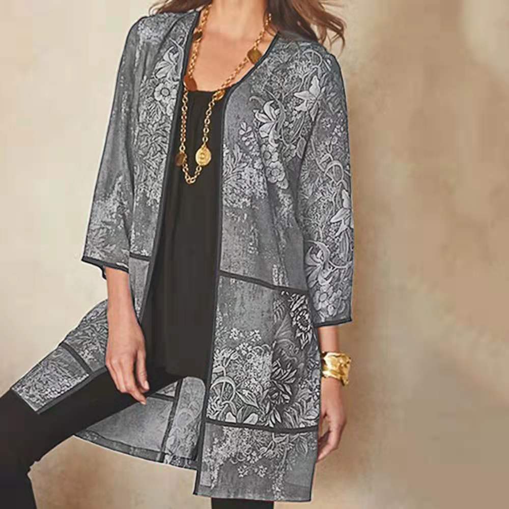 Lune London | Classy Uv-Proof Print Sun Protection Shirt Blouse
