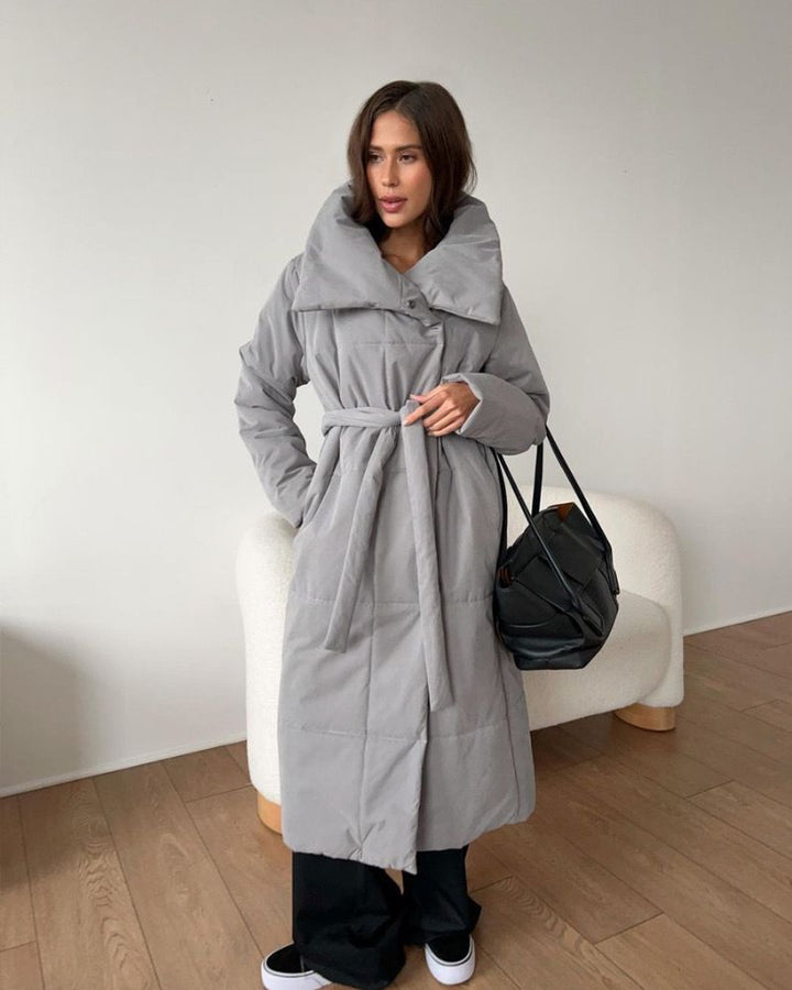 Lune London | Long Puffer Jacket with Belt