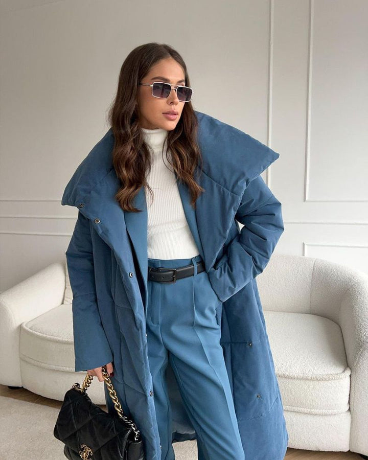 Lune London | Long Puffer Jacket with Belt