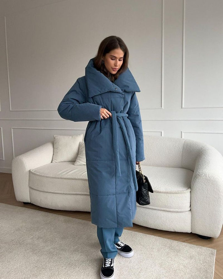 Lune London | Long Puffer Jacket with Belt
