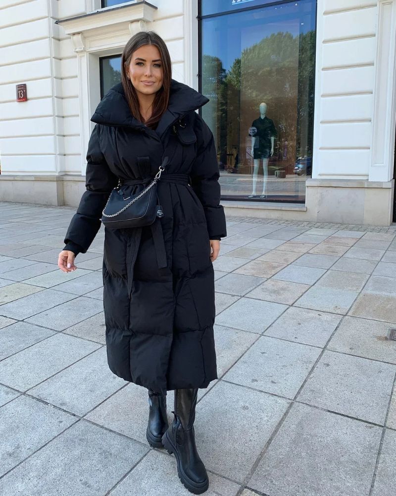 Lune London | Long Puffer Jacket with Belt
