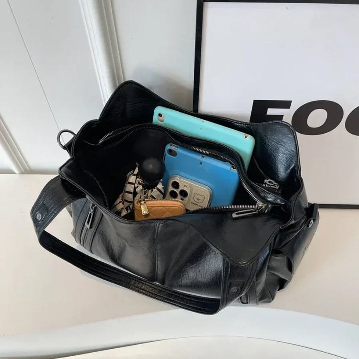 Lune London | Stylish Leather Handbag with Zipper