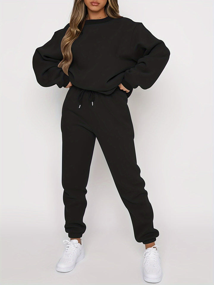 Lune London | Jogging Set - Oversized Sweatshirt & High-Waisted Jogger - Soft & Comfortable
