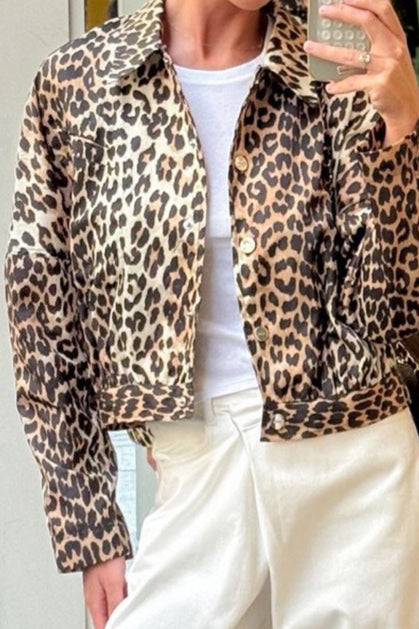 Lune London | Print Zipper Cropped Jacket