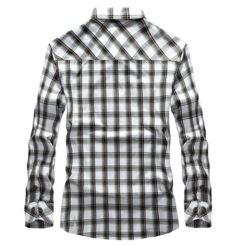 Men's plaid shirt with two chest pockets Chic und Stil
