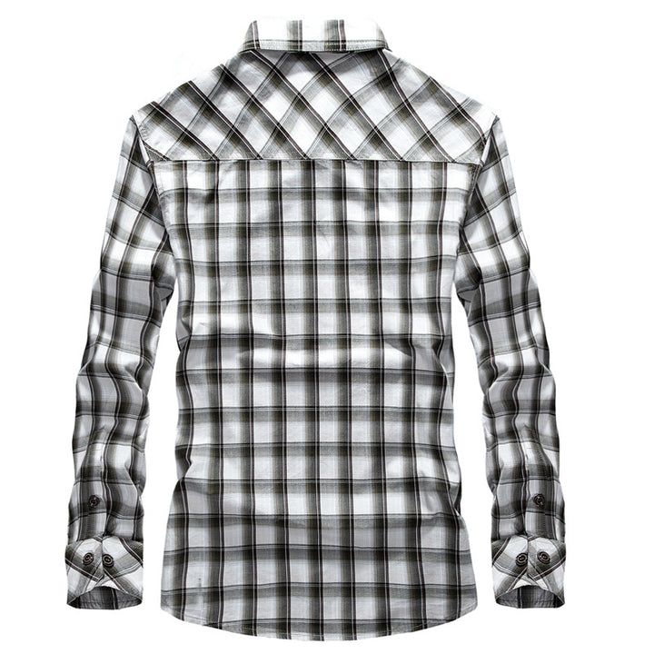 Men's plaid shirt with two chest pockets Chic und Stil