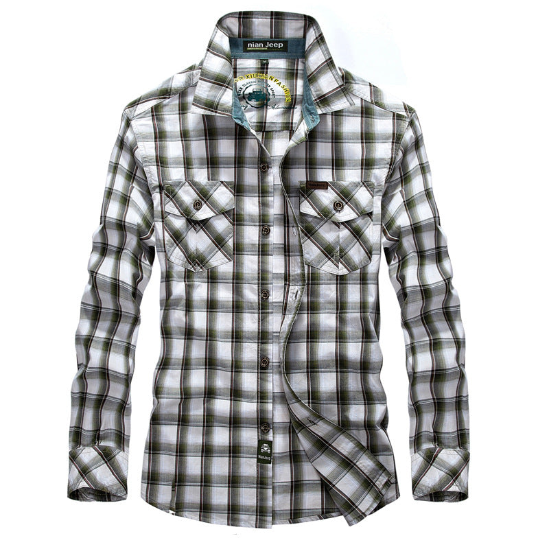 Men's plaid shirt with two chest pockets Chic und Stil