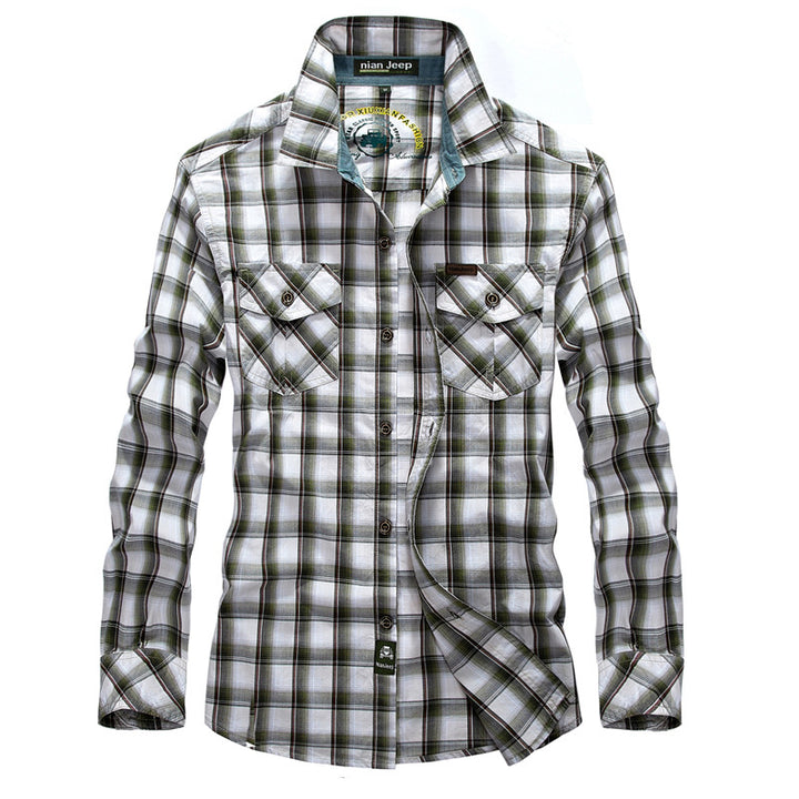 Men's plaid shirt with two chest pockets Chic und Stil